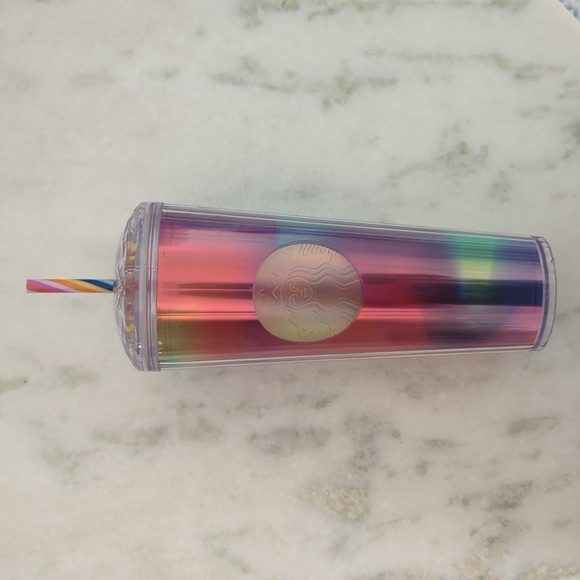 Starbucks 24oz Venti Kaleidoscope Rainbow Pride Cold Tumbler - Picture 1 of 6
